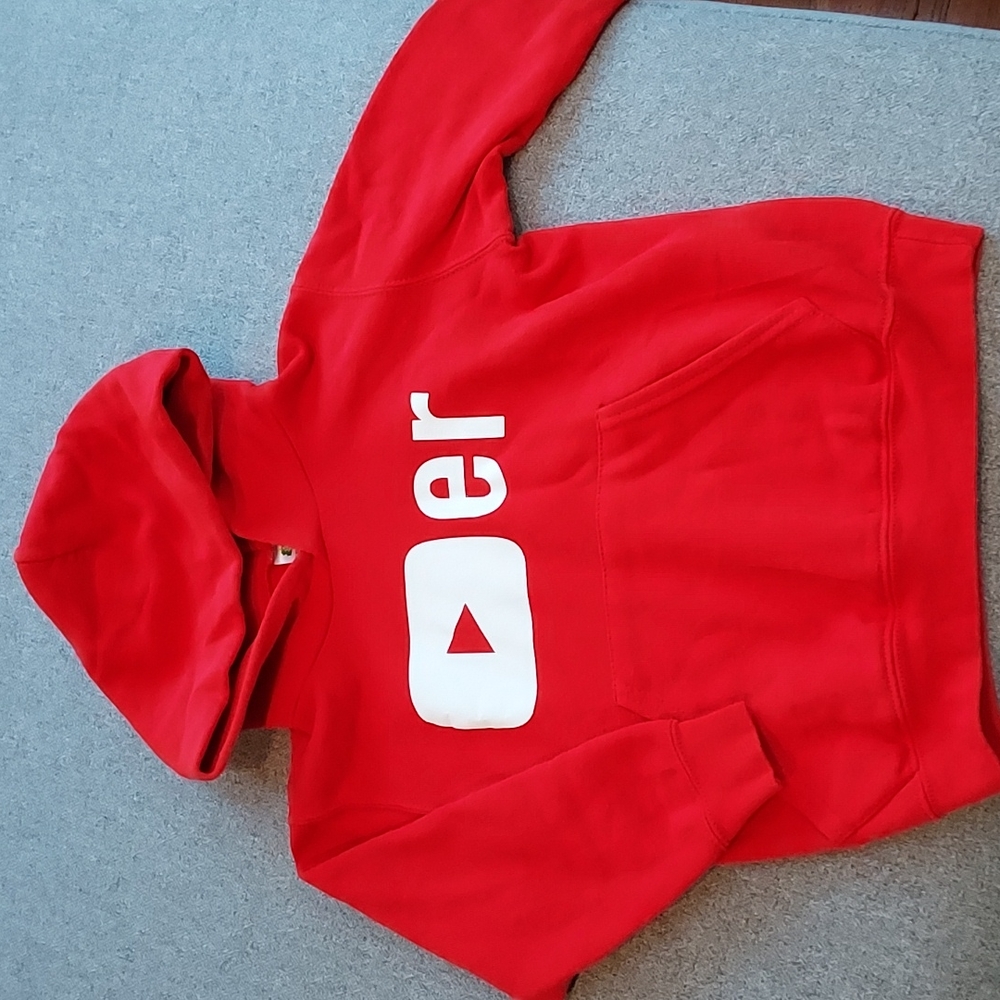 Worn once! Kid's YouTube Hoodie
